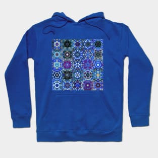 Snowflake Vibrant Flowers Hoodie